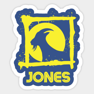 Jones the GOAT 1 Sticker